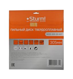 9020-305-30-60T Пильный диск, размер 305x30x60 зубьев, твердосплавные напайки Sturm! - 2