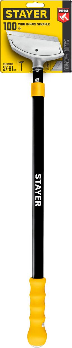 STAYER 100 мм, длина 570 - 910 мм, телескопический ударный скребок (08505) - 2