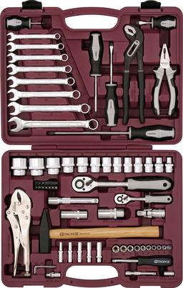UTS0072 Набор инструмента универсальный 1/4", 1/2"DR, 72 предмета - 1