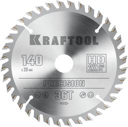 KRAFTOOL Precision, 140 х 20 мм, 36Т, пильный диск по дереву (36952-140-20) - 1