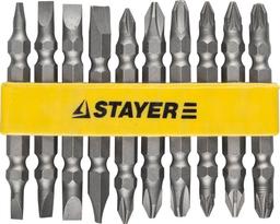 STAYER 10 шт, набор двусторонних бит (2605-H10) - 1