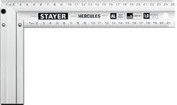 STAYER 250 мм, жесткий столярный угольник, Professional (3432-25) - 1