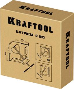 KRAFTOOL Extrem C90, глубина зажима 90 мм, экстрамощная стальная угловая струбцина для сварочных работ (32201) - 3