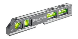KRAFTOOL BILLET, 8 в 1, 20 см, точность 0.3 мм/м, 4 глазка, брусковый магнитный уровень (34790) - 1