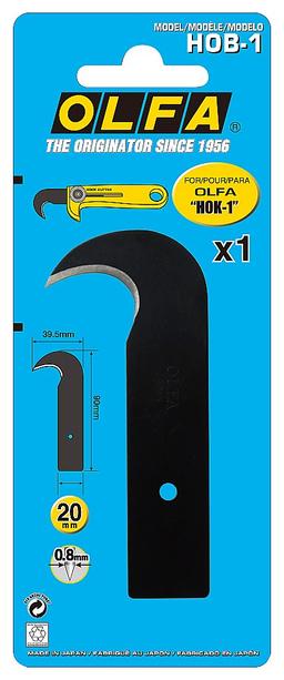 OLFA 39.5 мм, лезвие-крюк для ножа OLFA-HOK-1 (OL-HOB-1) - 2