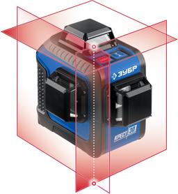 ЗУБР КРЕСТ 3D, 20 - 70 м, лазерный нивелир, Профессионал (34908) - 1