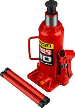 STAYER RED FORCE, 10 т, 230 - 460 мм, бутылочный гидравлический домкрат, Professional (43160-10) - 8
