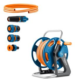 GRINDA HRK-25, шланг 25м x 1/2″, поливочный набор 4 предмета, стальные опоры, катушка со шлангом в комплекте ProLine (428460) - 1