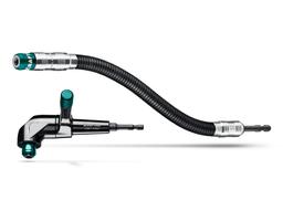 KRAFTOOL RIGHT ANGLE SET, 2 шт, 140 мм, 425 мм, набор: угловая ударная насадка + гибкий ударный адаптер (26778) - 1