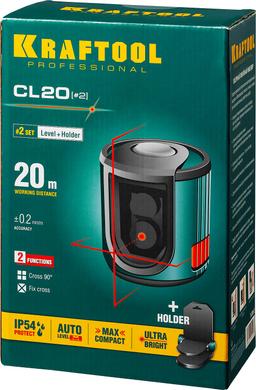 KRAFTOOL CL 20 #2, лазерный нивелир (34700-2) - 3