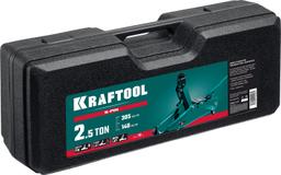 KRAFTOOL S-PIN, в кейсе 2.5 т, 140 - 385 мм, с увеличенным подъемом и фиксатором, подкатной домкрат (43457-2.5-K) - 2