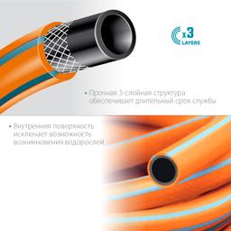 GRINDA FLEX 3, 1/2", 25 м, 25 атм, из термоэластопласта, трёхслойный, армированный, гибкий, поливочный шланг, PROLine (429008-1/2-25) - 7