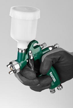 KRAFTOOL AIRKRAFT MINI, HVLP, 1 мм, пневматический краскопульт с верхним бачком (06565-1.0) - 5