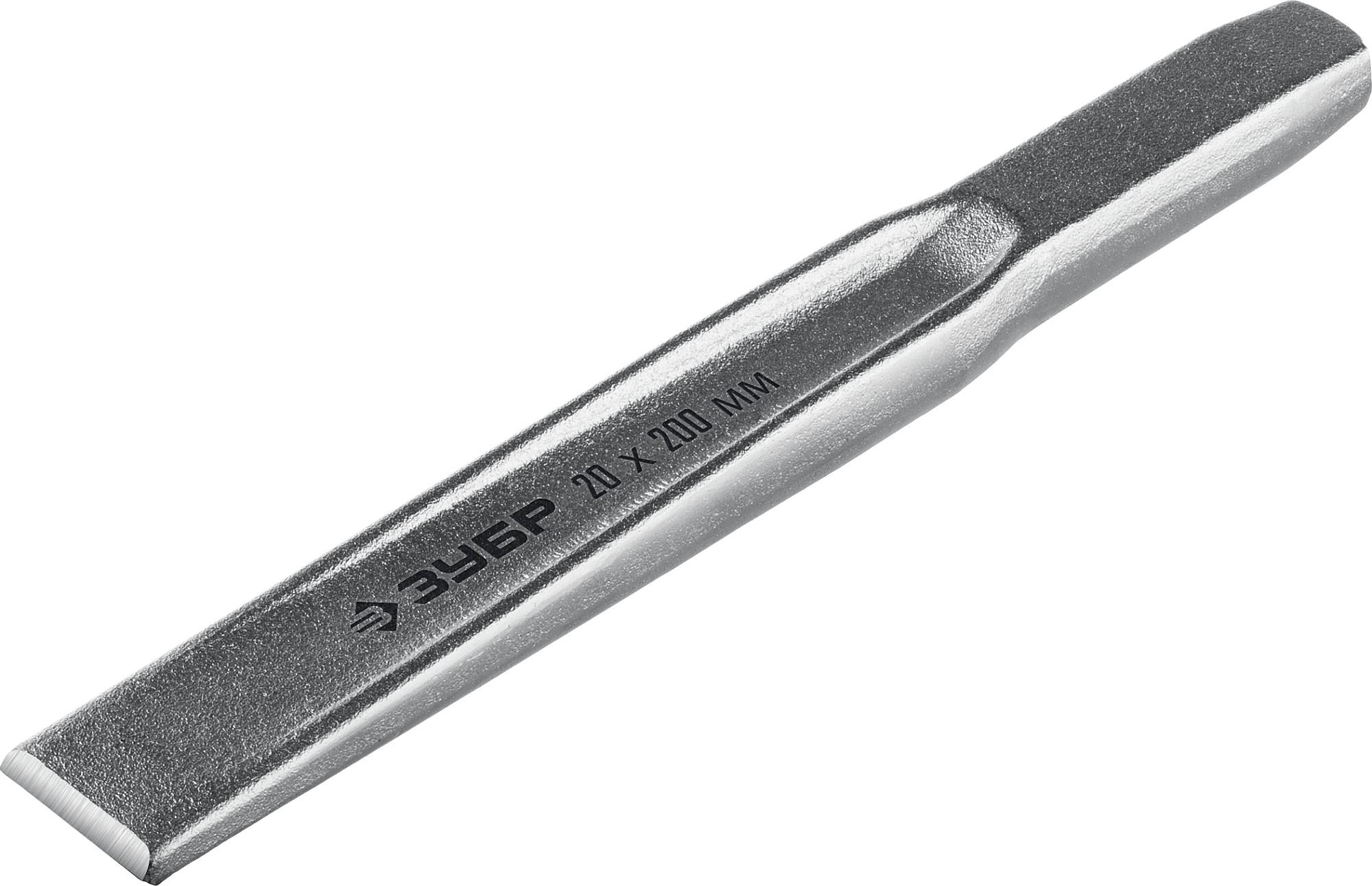ЗУБР 20 х 200 мм, усиленное двутавровое слесарное зубило по металлу, Профессионал (2104-20)