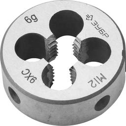 ЗУБР М12 x 1.75 мм, сталь 9ХС, плашка круглая ручная (4-28022-12-1.75) - 1