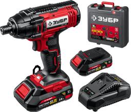 ЗУБР С1-18, 18 В, 250 Н·м, 2 АКБ (2 А·ч), винтоверт ударный, кейс (ГВЛ-255-22) - 10