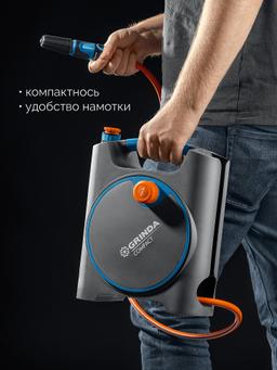 GRINDA COMPACT, шланг 10м x 5/16″ в пластиковом корпусе, поливочный набор 4 предм., соединит. шланг 1/2″х1,5м, набор поливочный мини ProLine (428480) - 6