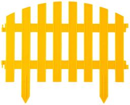 GRINDA Ар Деко, 28 х 300 см, желтый, 7 секций, декоративный забор (422203-Y) - 1