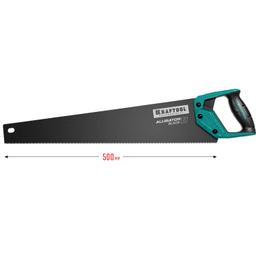 KRAFTOOL Alligator Black 11, 550 мм, ножовка для точного реза (15205-55) - 2