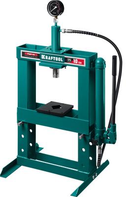 KRAFTOOL PMP-10, 10 т, гидравлический пресс с гидронасосом и манометром (43472-10) - 1