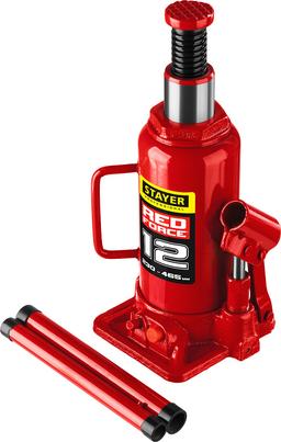 STAYER RED FORCE, 12 т, 230 - 465 мм, бутылочный гидравлический домкрат, Professional (43160-12) - 9