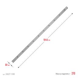 STAYER длина 1.0 м, нержавеющая линейка, Professional (3427-100) - 7