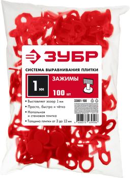 ЗУБР СВП, 5,0 мм, зажим, 100 шт, система выравнивания плитки (33861-100) - 2