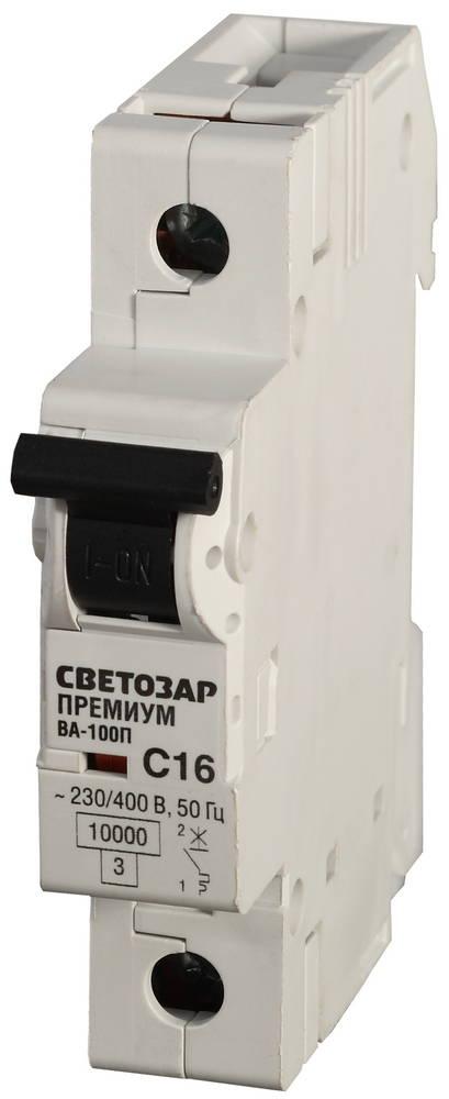 СВЕТОЗАР 1-полюсный, 40 A, "C" откл. сп. 10 кА, 230/400 В, автоматический выключатель (SV-49031-40-C)