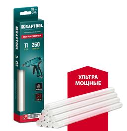 KRAFTOOL Ultra Power, 11 х 250 мм, 10 шт, ультрамощные, прозрачные, клеевые стержни (06848-10) - 1