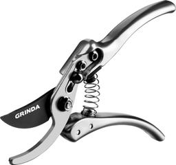 GRINDA P-21, 210 мм, углеродистая сталь, хромированное покрытие, с алюминиевыми коваными рукоятками, плоскостной секатор, PROLine (423421) - 4