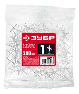 ЗУБР 1 мм, 200 шт, крестики для плитки (33811-1) - 2