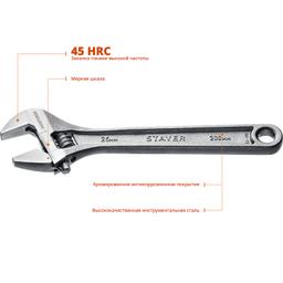 STAYER MAX-Force, 200/25 мм, разводной ключ (2725-20) - 3