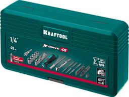 KRAFTOOL X-Drive-49, 49 шт, набор бит и головок с битодержателем и трещоткой (25816) - 2