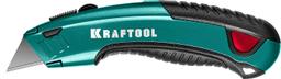 KRAFTOOL с автостопом, 2 лезвия, универсальный нож (09241) - 1