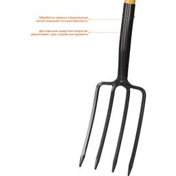 GRINDA 280 x 180 x 1500 мм, антикор. покрытие, деревянный черенок, вилы садовые, PROLine (39725) - 4