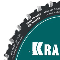 KRAFTOOL Ultra-Slim Metal Cut 135 х 20 x 1.1 мм, 30Т, диск пильный, тонкий рез металла (36956-135-20-30) - 3