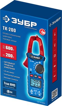 ЗУБР ТК200 Цифровые токовые клещи (59828) - 2