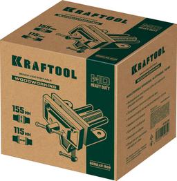 KRAFTOOL 155 мм, на струбцине, Столярные переносные тиски (32720-155) - 2