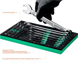 KRAFTOOL 12 шт, 6 - 22 мм, набор комбинированных гаечных ключей (27079-H12E) - 5