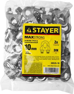 STAYER DIN 741, 10 мм, 25 шт, зажим троса (30535-10) - 2