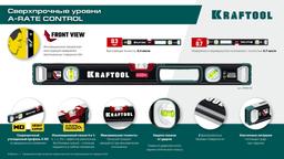 KRAFTOOL A-RATE CONTROL, 1000 мм, точность 0.3 мм/м, с инновационным зеркальным глазком, сверхпрочный уровень (34986-100) - 2