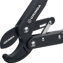 GRINDA C-410A, длина 410 мм, лезвия из высокоуглеродистой стали, композитные рукоятки, храповый механизм, контактный сучкорез, PROLine (424520) - 4