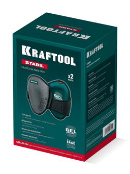 KRAFTOOL STABIL эргономичные, гелевая вставка, воздухопроницаемые, для легко повреждаемых поверхностей, наколенники защитные (11516) - 2